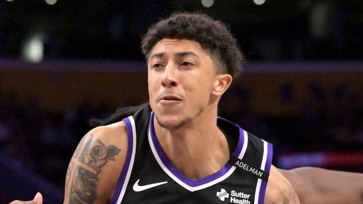 Oct 8, 2026; Los Angeles, California, USA; Los Angeles Lakers guard Quentin Grimes (5) defends Sacramento Kings guard Nique Clifford (10) as he drives to the basket in the first half at Crypto.com Arena. Mandatory Credit: Jayne Kamin-Oncea-Imagn Images Oct 8, 2026; Los Angeles, California, USA; Los Angeles Lakers guard Quentin Grimes (5) defends Sacramento Kings guard Nique Clifford (10) as he drives to the basket in the first half at Crypto.com Arena. Mandatory Credit: Jayne Kamin-Oncea-Imagn Images