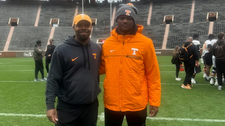 Chaminade Madonna-Prep Derrek Cooper (Fort Lauderdale, Fla.) during an unofficial visit to the Tennessee Volunteers. Chaminade Madonna-Prep Derrek Cooper (Fort Lauderdale, Fla.) during an unofficial visit to the Tennessee Volunteers.