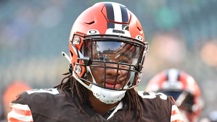 Aug 17, 2023; Philadelphia, Pennsylvania, USA; Cleveland Browns defensive end Isaiah McGuire (57) against the Philadelphia Eagles at Lincoln Financial Field. Mandatory Credit: Eric Hartline-Imagn Images Aug 17, 2023; Philadelphia, Pennsylvania, USA; Cleveland Browns defensive end Isaiah McGuire (57) against the Philadelphia Eagles at Lincoln Financial Field. Mandatory Credit: Eric Hartline-Imagn Images