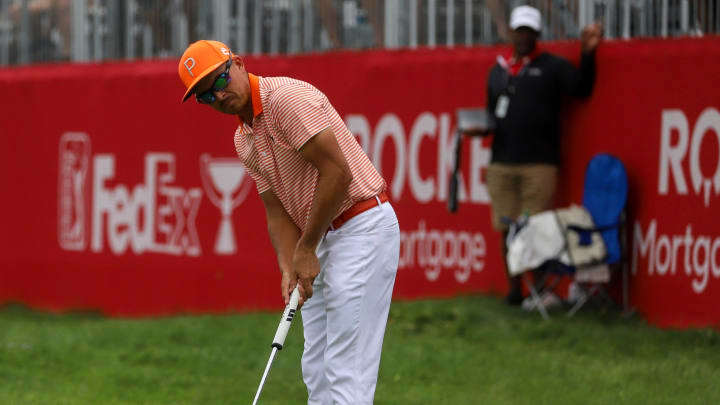 Rickie Fowler returns to defend his title at the Rocket Mortgage Classic at Detroit Golf Club.