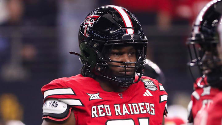 Texas Tech's David Bailey looks to the sideline during the Big 12 Conference championship football game, Saturday, Nov. 6, 2025, at AT&T Stadium in Arlington. Texas Tech's David Bailey looks to the sideline during the Big 12 Conference championship football game, Saturday, Nov. 6, 2025, at AT&T Stadium in Arlington.