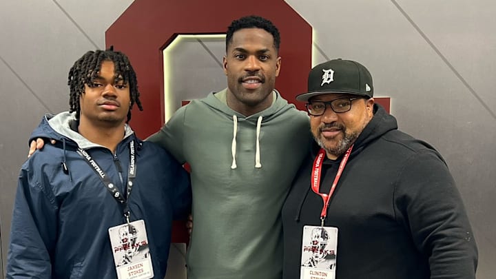 Jaxsen Stokes (left) and DeMarco Murray