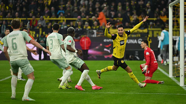 Ramy Bensebaini bejubelt das zwischenzeitliche 2:0