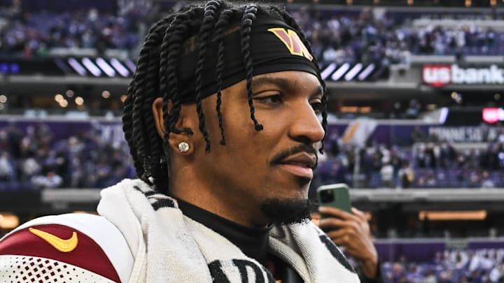 Washington Commanders quarterback Jayden Daniels