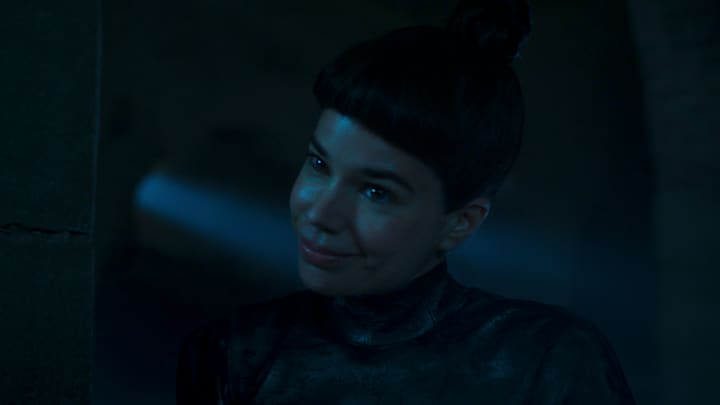 Laia Costa (Moghedien) in The Wheel of Time season 3.