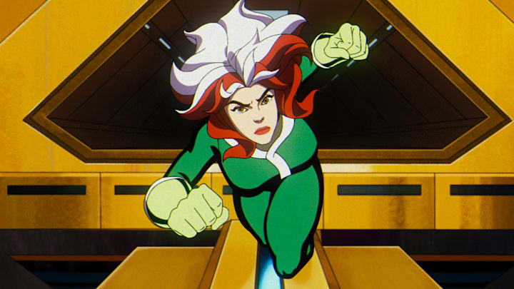 Rogue (voiced by Lenore Zann) in Marvel Animation's X-MEN '97. Photo courtesy of Marvel Animation. © 2024 MARVEL.