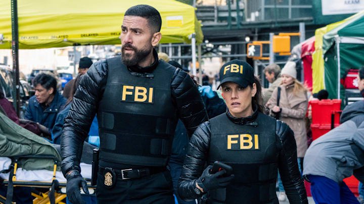 “Wolf Pack” – FBI. Pictured (L-R): Zeeko Zaki as Special Agent Omar Adom ‘OA’ Zidan and Missy Peregrym as Special Agent Maggie Bell