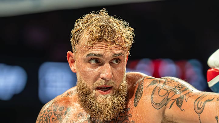 Jake Paul is closing in to strike Julio Chavez Jr.'s face at the Honda Center in Anaheim California on June 29th, 2025. Jake Paul is closing in to strike Julio Chavez Jr.'s face at the Honda Center in Anaheim California on June 29th, 2025.