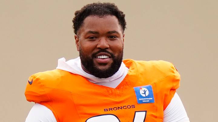 Denver Broncos defensive lineman Eyioma Uwazurike Denver Broncos defensive lineman Eyioma Uwazurike