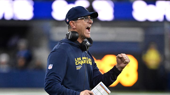 Los Angeles Chargers defeated the Las Vegas Raiders 31-14 to win a NFL football game. Los Angeles Chargers defeated the Las Vegas Raiders 31-14 to win a NFL football game.