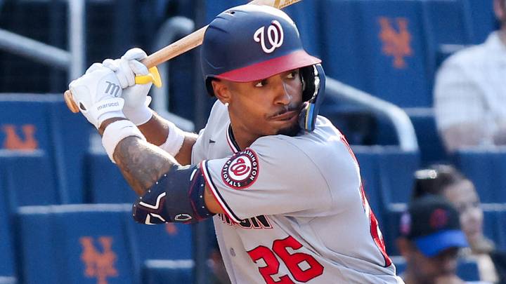 Washington Nationals infielder Nasim Nunez Washington Nationals infielder Nasim Nunez