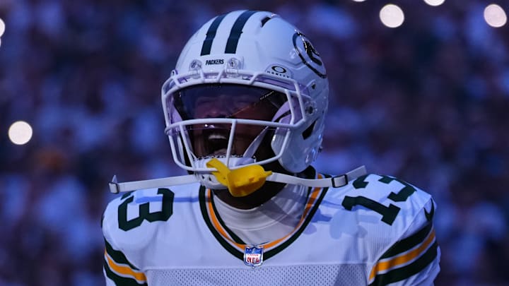 Green Bay Packers wide receiver Dontayvion Wicks