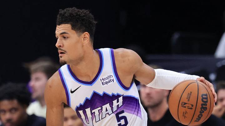 Oct 6, 2026; Salt Lake City, Utah, USA; Utah Jazz guard Josh Green (5) controls the ball against Denver Nuggets forward Bryce Hopkins (13) during the second half at Delta Center. Mandatory Credit: Rob Gray-Imagn Images Oct 6, 2026; Salt Lake City, Utah, USA; Utah Jazz guard Josh Green (5) controls the ball against Denver Nuggets forward Bryce Hopkins (13) during the second half at Delta Center. Mandatory Credit: Rob Gray-Imagn Images