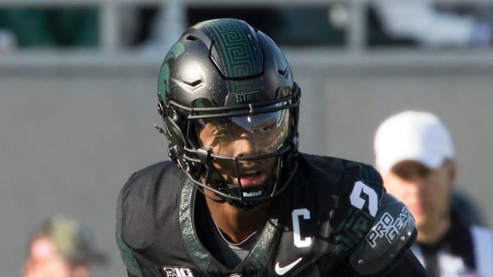 Michigan State quarterback Aidan Chiles announced that he would be entering the transfer portal on Monday. Chiles started 20 games over two years at MSU. Michigan State quarterback Aidan Chiles announced that he would be entering the transfer portal on Monday. Chiles started 20 games over two years at MSU.