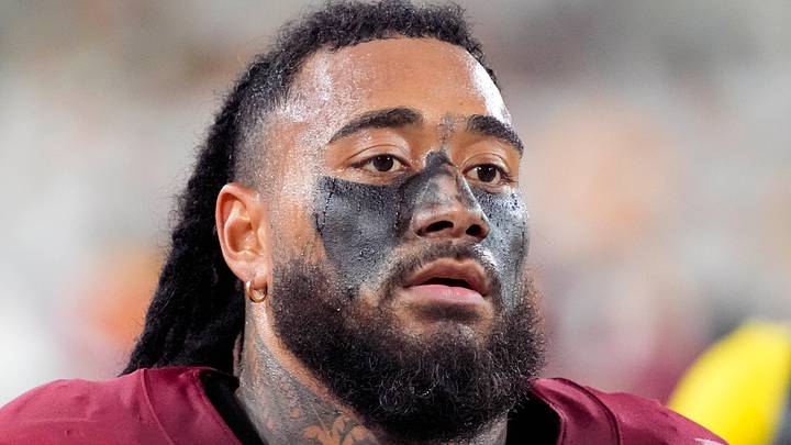 Washington Commanders linebacker Frankie Luvu Washington Commanders linebacker Frankie Luvu