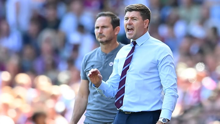 Gerrard and Lampard squared off earlier this season Gerrard and Lampard squared off earlier this season