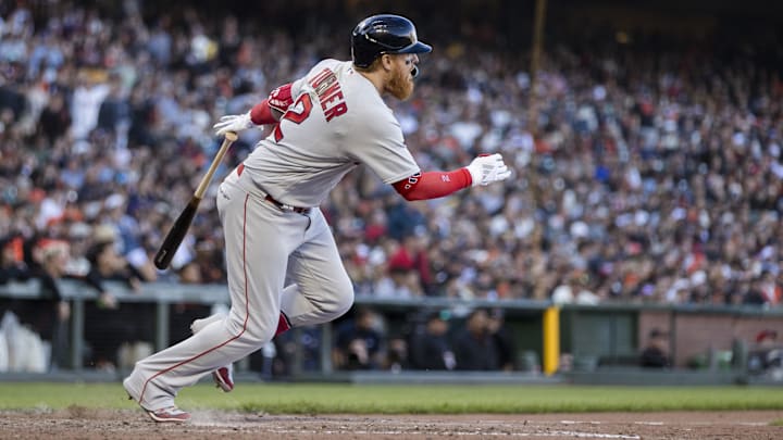 Boston Red Sox designated hitter Justin Turner (2)