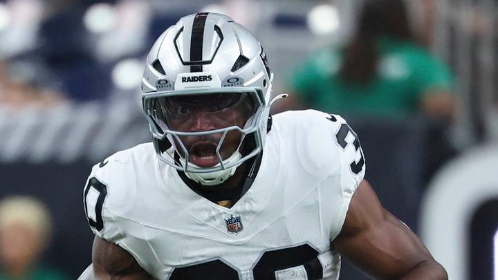Aug 20, 2026; Houston, Texas, USA; Las Vegas Raiders running back Mike Washington Jr. (30) runs with the ball during the first quarter against the Houston Texans at Reliant Stadium. Mandatory Credit: Troy Taormina-Imagn Images Aug 20, 2026; Houston, Texas, USA; Las Vegas Raiders running back Mike Washington Jr. (30) runs with the ball during the first quarter against the Houston Texans at Reliant Stadium. Mandatory Credit: Troy Taormina-Imagn Images