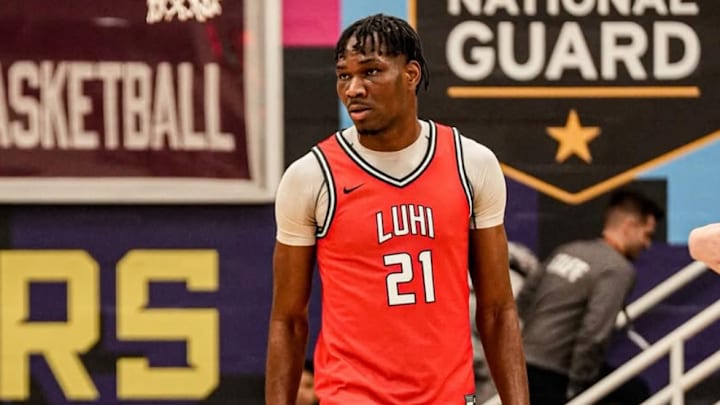 Long Island Lutheran High School center Nico Onyekwere