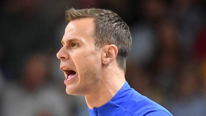 Duke Blue Devils head coach Jon Scheyer yells down court Saturday, March 21, 2026, during the NCAA Men’s Basketball Tournament second round game against the TCU Horned Frogs at Bon Secours Wellness Arena in Greenville, South Carolina. Duke Blue Devils head coach Jon Scheyer yells down court Saturday, March 21, 2026, during the NCAA Men’s Basketball Tournament second round game against the TCU Horned Frogs at Bon Secours Wellness Arena in Greenville, South Carolina.