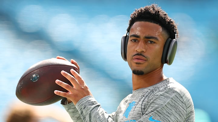 Carolina Panthers quarterback Bryce Young
