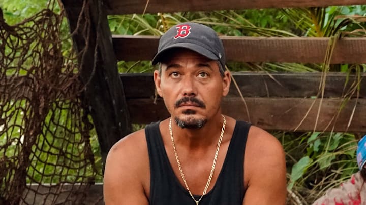 "War is Not Pretty" - "Boston" Rob Mariano, Amber Mariano, Parvati Shallow and Wendell Holland on the Ninth episode of SURVIVOR: WINNERS AT WAR, airing Wednesday, April 8 (8:00-9:01 PM, ET/PT) on the CBS Television Network. Photo: Robert Voets/CBS Entertainment ©2020 CBS Broadcasting, Inc. All Rights Reserved