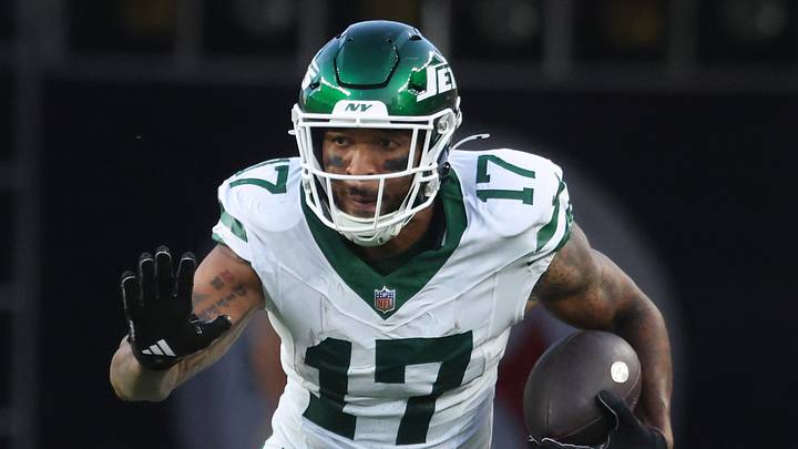 New York Jets wide receiver Tim Patrick New York Jets wide receiver Tim Patrick