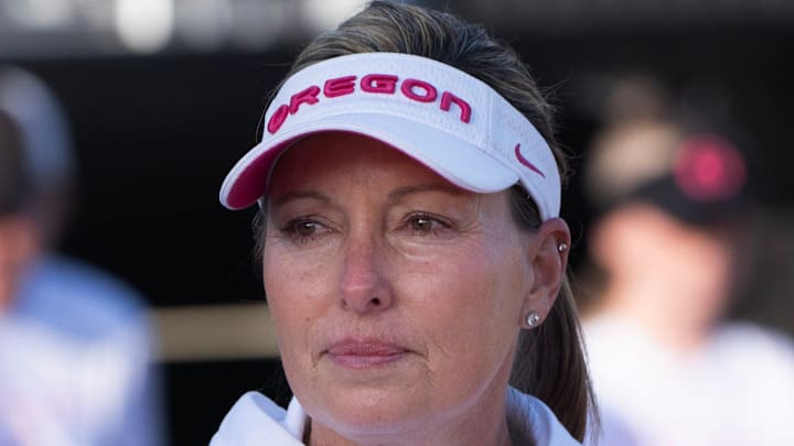 Oregon coach Melyssa Lombardi. Oregon coach Melyssa Lombardi.