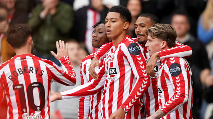 Jobe Bellingham and Sunderland celebrate
