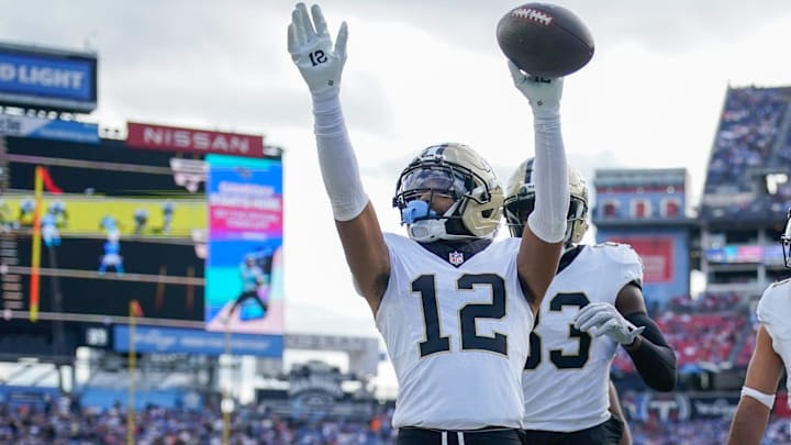 New Orleans Saints wide receiver Chris Olave