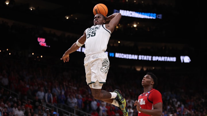 Michigan State forward Coen Carr is perhaps the best athlete in college hoops.