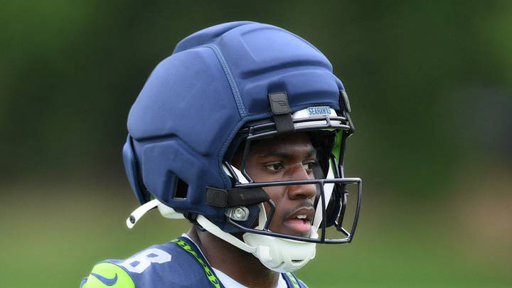 Seattle Seahawks running back Jadarian Price during practice