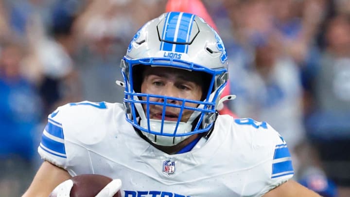 Detroit Lions tight end Sam LaPorta (87).