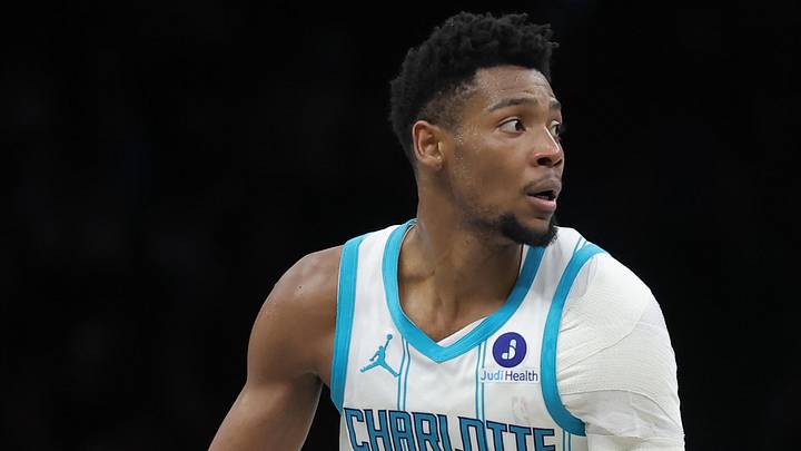 Mar 31, 2026; Brooklyn, New York, USA; Charlotte Hornets forward Brandon Miller (24) controls the ball against the Brooklyn Nets during the third quarter at Barclays Center. Mandatory Credit: Brad Penner-Imagn Images Mar 31, 2026; Brooklyn, New York, USA; Charlotte Hornets forward Brandon Miller (24) controls the ball against the Brooklyn Nets during the third quarter at Barclays Center. Mandatory Credit: Brad Penner-Imagn Images