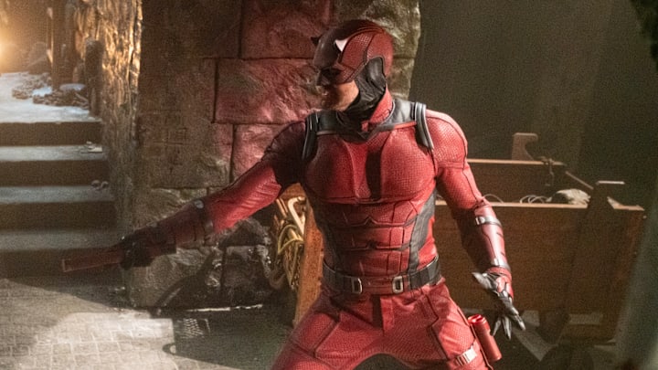 Daredevil/Matt Murdock (Charlie Cox) in Marvel Television's DAREDEVIL: BORN AGAIN, exclusively on Disney+. Photo by Giovanni Rufino. © 2024 MARVEL.