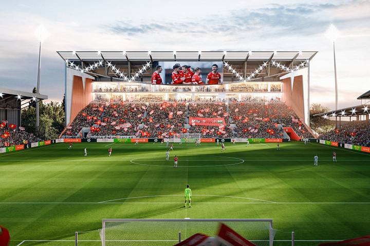 แผนการปรับปรุงอัฒจันทร์คอปของเร็กซ์แฮมที่ Racecourse Ground