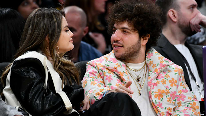 Celebrities At The Los Angeles Lakers Game