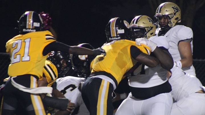 Tied 16-16 in the second half, No. 17 North Augusta scored the game's final nine points to defeat No. 20 Irmo, 25-16, Friday night at Irmo.