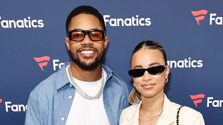 Sterling Shepard and Carolyn Moore 