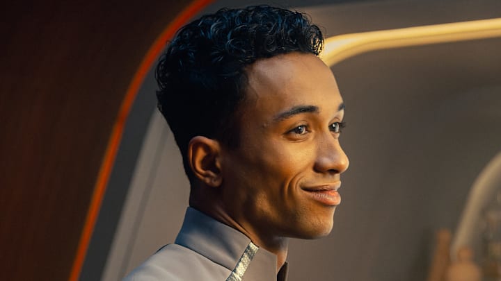 Sandro Rosta as Caleb Mir in Star Trek: Starfleet Academy, episode 2, season 1, streaming on Paramount+, 2025. Photo Credit: Brooke Palmer/Paramount+.