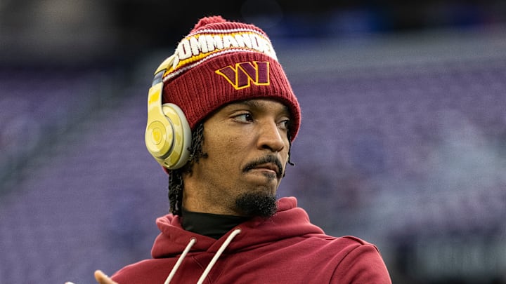 Washington Commanders quarterback Jayden Daniels