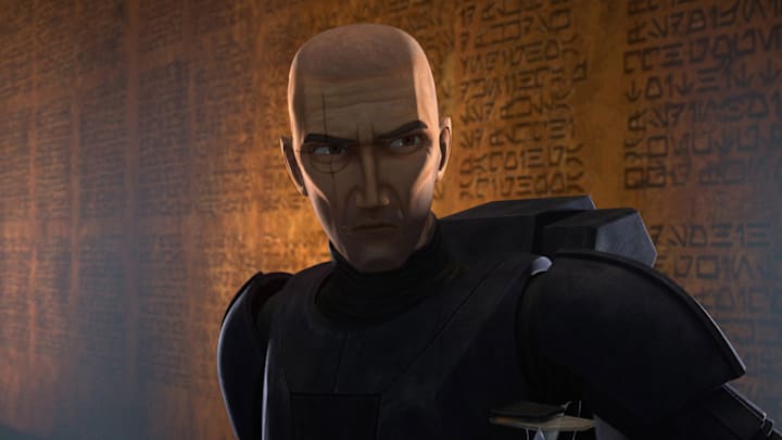 Crosshair in a scene from "STAR WARS: THE BAD BATCH", season 2 exclusively on Disney+. © 2022 Lucasfilm Ltd. & ™. All Rights Reserved.