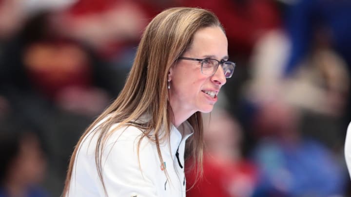 Colorado Buffaloes head coach Jr. Payne applauds players during the second round game of the Big 12 Tournament inside T-Mobile Center in Kansas City, Missouri on Thursday, March 5, 2026. Colorado Buffaloes head coach Jr. Payne applauds players during the second round game of the Big 12 Tournament inside T-Mobile Center in Kansas City, Missouri on Thursday, March 5, 2026.