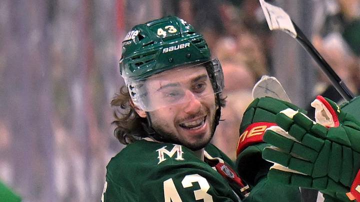 Quinn Hughes and the Minnesota Wild defeated the Dallas Stars in Game 6 to win their first playoff series since 2015. (Mandatory Credit: Nick Wosika-Imagn Images)