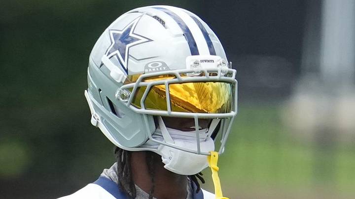 Jun 16, 2026; Dallas, TX, USA;  Dallas Cowboys wide receiver George Pickens (3) goes through a drill during practice at the Ford Center at the Star Training Facility in Frisco, Texas. Mandatory Credit: Chris Jones-Imagn Images