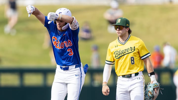 Florida Gators outfielder Kyle Jones will look to build off his seven-hit series against UAB as he takes on his former team, Stetson.