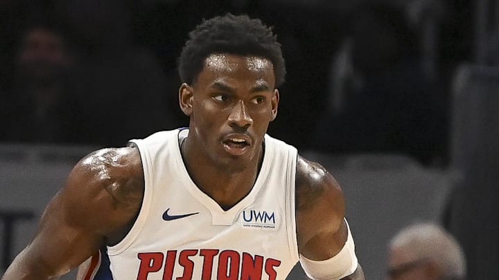 Jan 15, 2024; Washington, District of Columbia, USA; Detroit Pistons center Jalen Duren (0) dribbles during the game on Martin Luther King Jr. Day against the Washington Wizards at Capital One Arena. Mandatory Credit: Tommy Gilligan-Imagn Images Jan 15, 2024; Washington, District of Columbia, USA; Detroit Pistons center Jalen Duren (0) dribbles during the game on Martin Luther King Jr. Day against the Washington Wizards at Capital One Arena. Mandatory Credit: Tommy Gilligan-Imagn Images