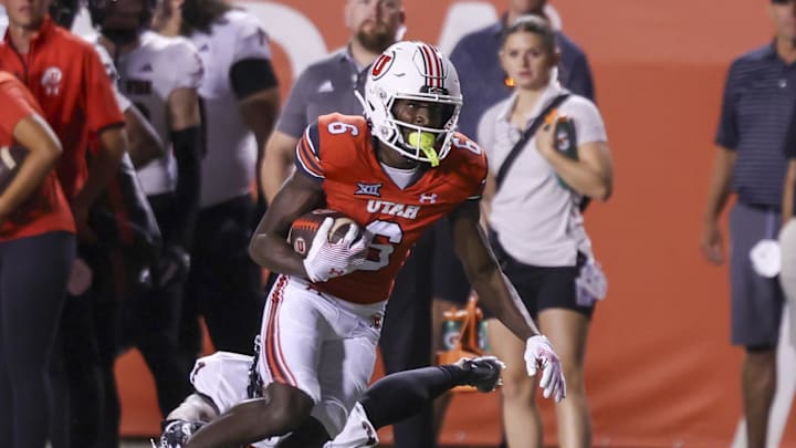 Utah Utes wide receiver Daidren Zipperer (6) was ruled out for the remainder of the 2025 season by his head coach, Kyle Whittingham. Utah Utes wide receiver Daidren Zipperer (6) was ruled out for the remainder of the 2025 season by his head coach, Kyle Whittingham.