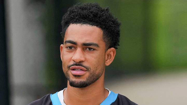 Carolina Panthers quarterback Bryce Young (Jim Dedmon-Imagn Images)