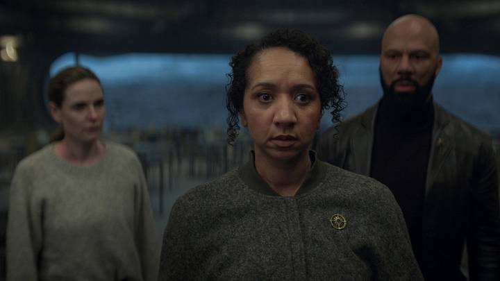 Rebecca Ferguson, Alexandria Riley and Common in "Silo," now streaming on Apple TV.
Rebecca Ferguson, Alexandria Riley and Common in "Silo," now streaming on Apple TV.